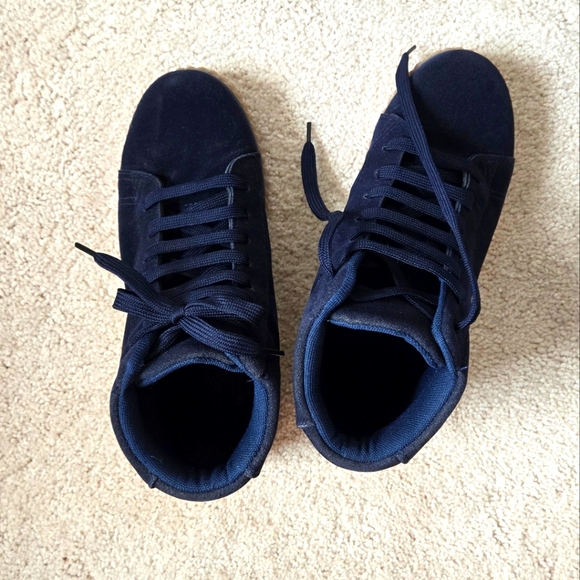 Navy Blue Vegan Suede Creepers size 8.5 - Picture 4 of 4